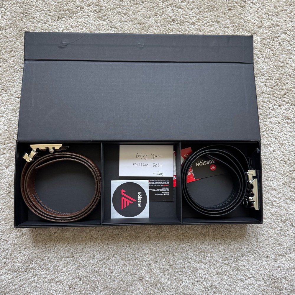 Mission Belt Set in Brown and Black